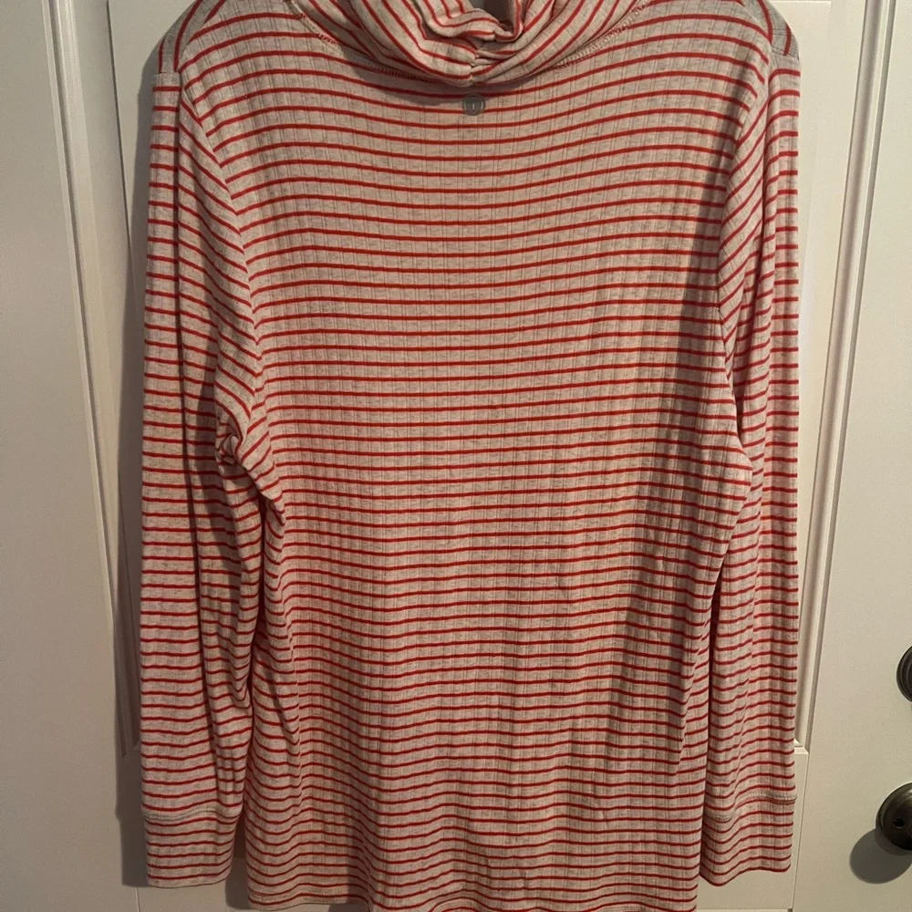 Talbots Orange Quilted Vest Lightweight Stand-Up Collar - Picture 5 of 13